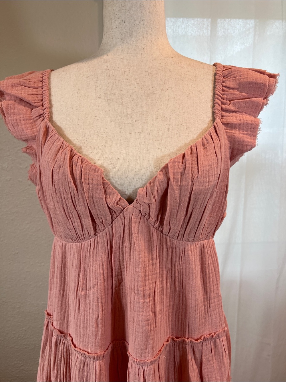 Free the Roses Dusty Rose Tiered Maxi Dress - Picture 5 of 11